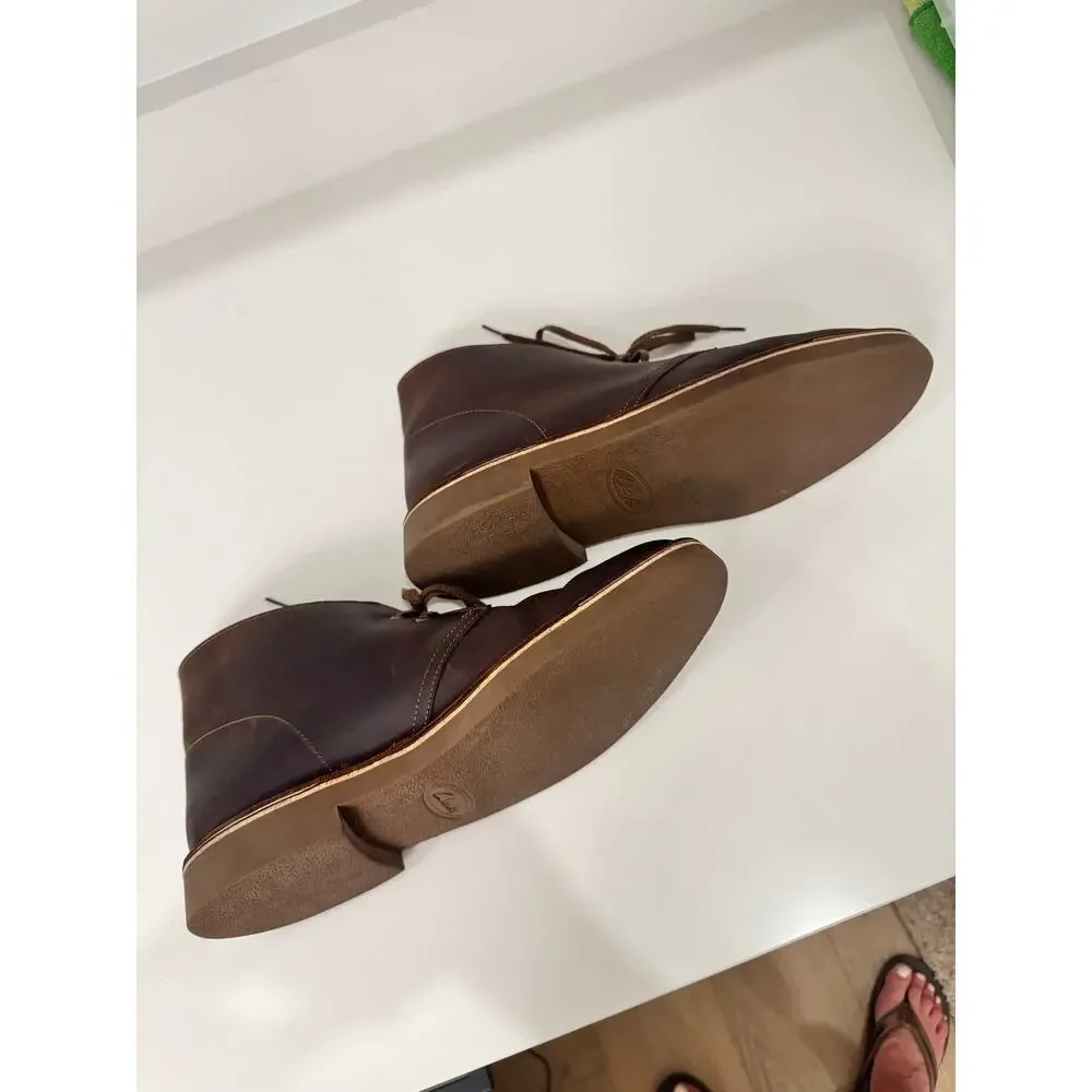Clarks Men’s Brown Leather Desert Chukka Boots